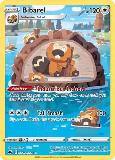 Bibarel Pokemon card