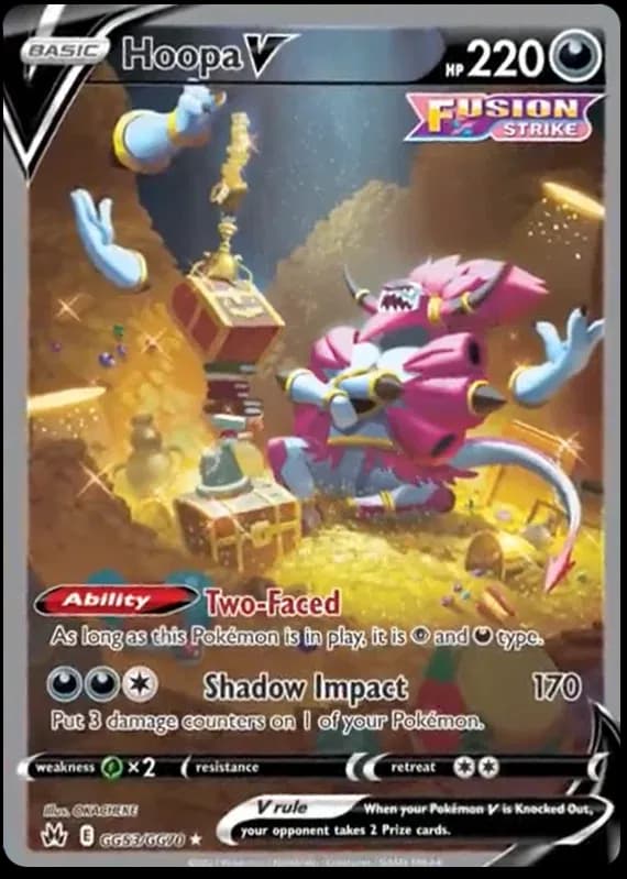 Hoopa V Pokemon card
