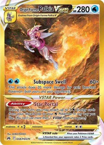 Origin Forme Palkia VSTAR (Secret) Pokemon card