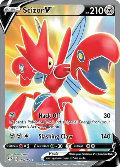 Scizor V (Full Art) Pokemon card