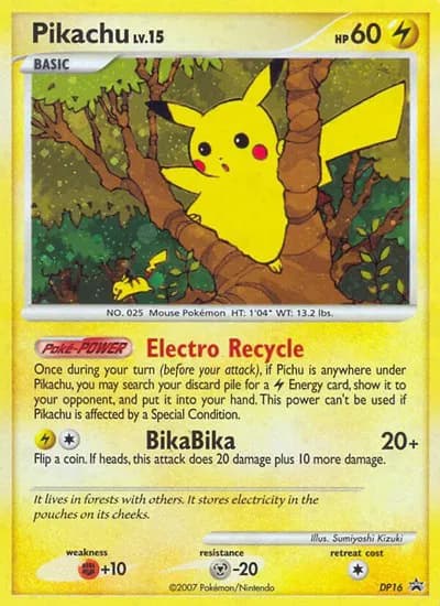 Pikachu Pokemon card