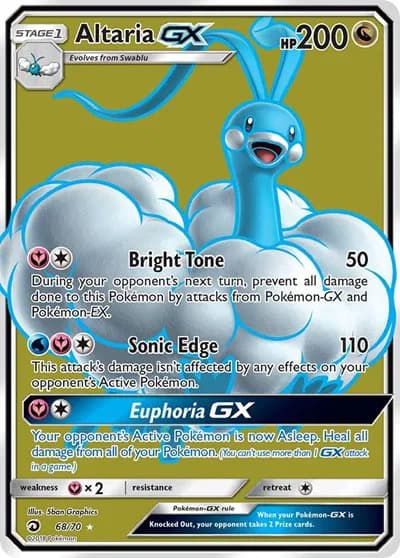 Altaria GX (Full Art) Pokemon card