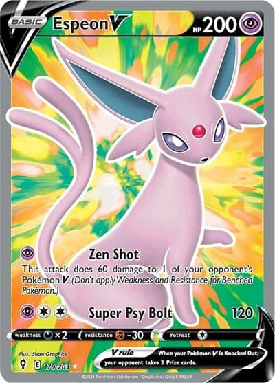 Espeon V (Full Art) Pokemon card