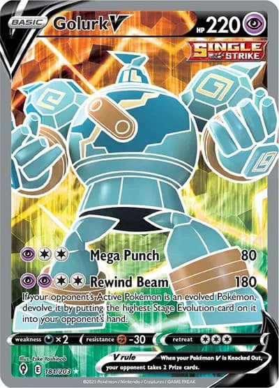 Golurk V (Full Art) Pokemon card