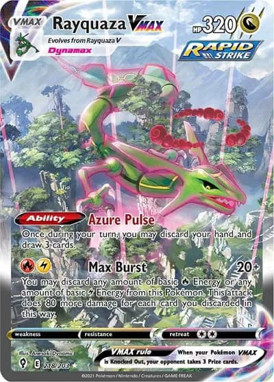 Rayquaza VMAX (Alternate Art Secret) Pokemon card