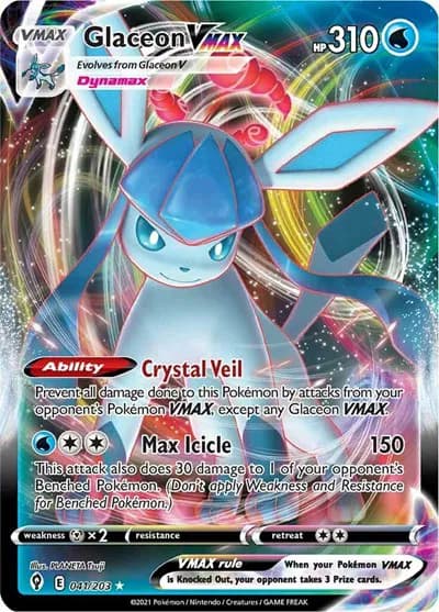 Glaceon VMAX Pokemon card