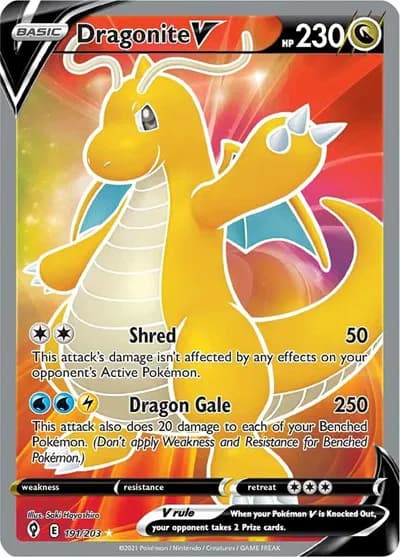 Dragonite V (Full Art) Pokemon card