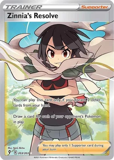 Zinnia's Resolve (Full Art) Pokemon card