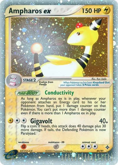Ampharos ex Pokemon card