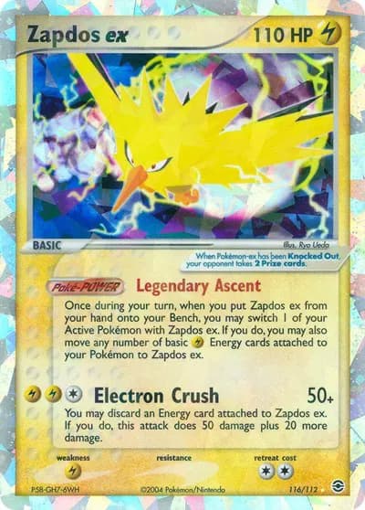 Zapdos ex Pokemon card
