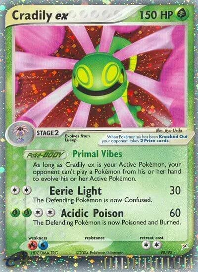 Cradily ex Pokemon card