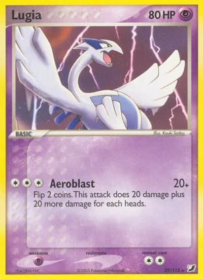 Lugia Pokemon card