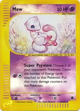 Mew Pokemon card