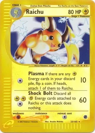 Raichu (25) Pokemon card