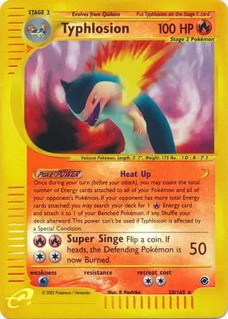 Typhlosion Pokemon card