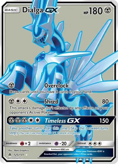 Dialga GX (Full Art) Pokemon card