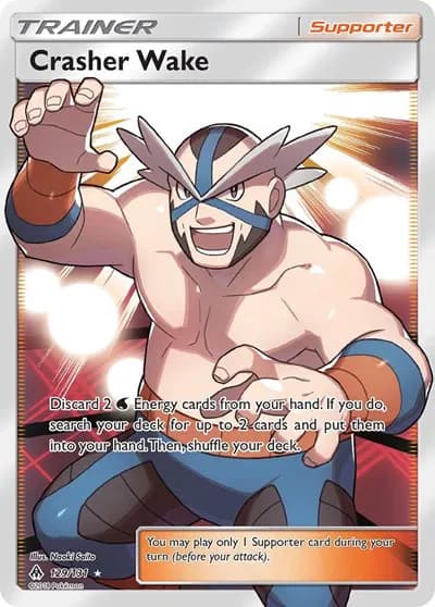 Crasher Wake (Full Art) Pokemon card