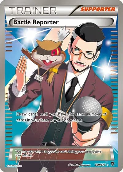 Battle Reporter (109 Full Art) Pokemon card