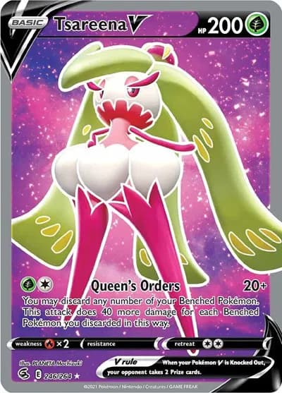 Tsareena V (Full Art) Pokemon card