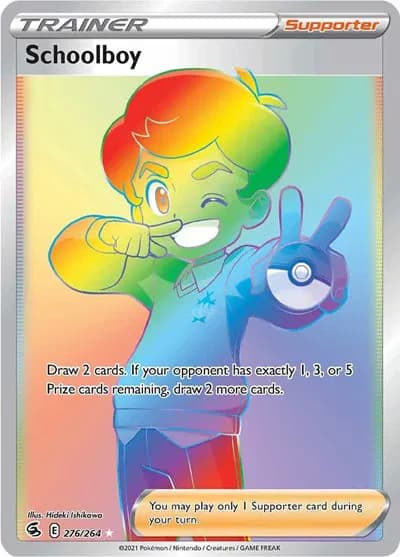 Schoolboy (Secret) Pokemon card
