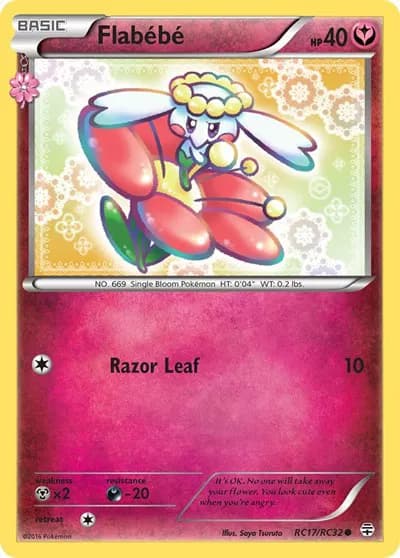 Flabebe Pokemon card