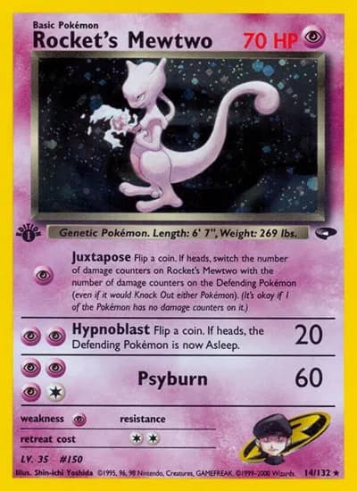 Rocket's Mewtwo Pokemon card