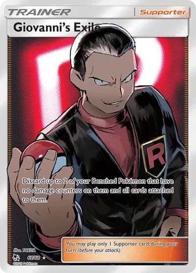 Giovanni's Exile (Full Art) Pokemon card