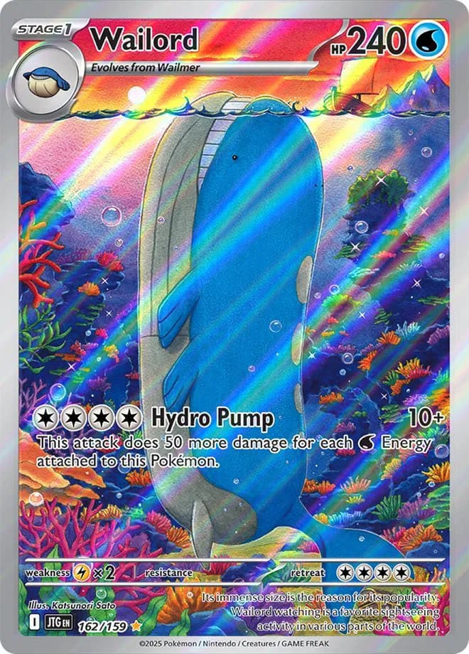 Wailord Pokemon card