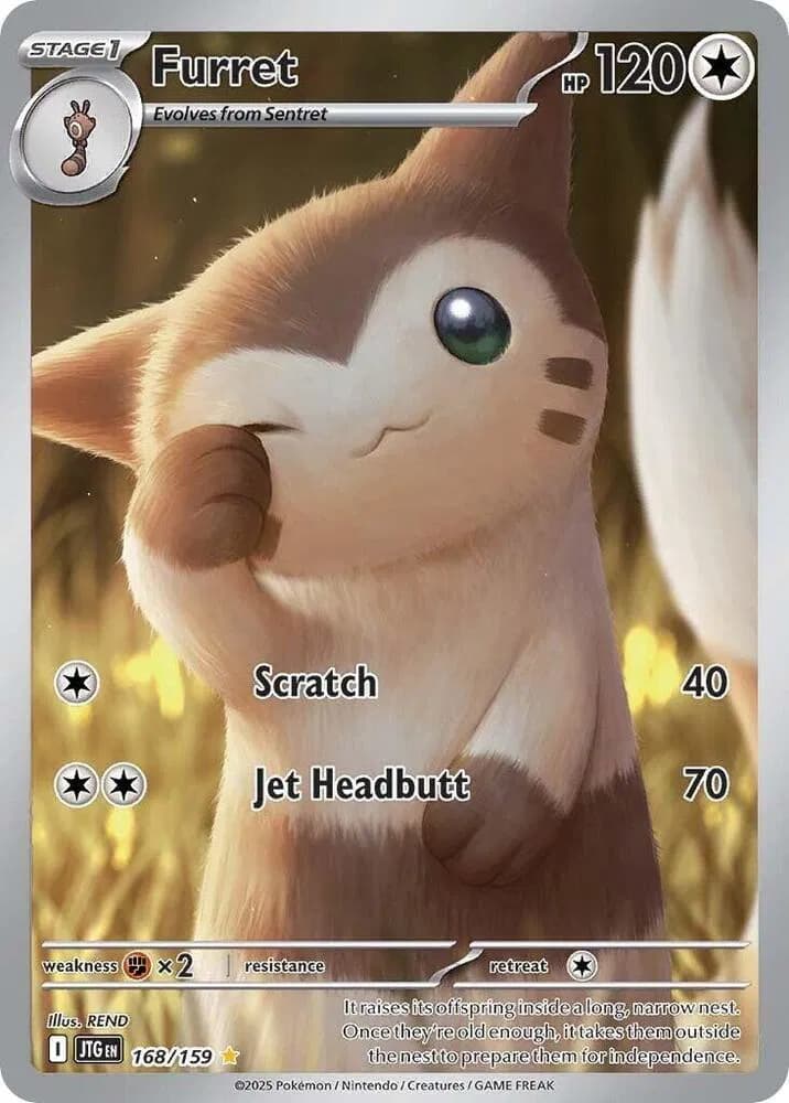 Furret Pokemon card