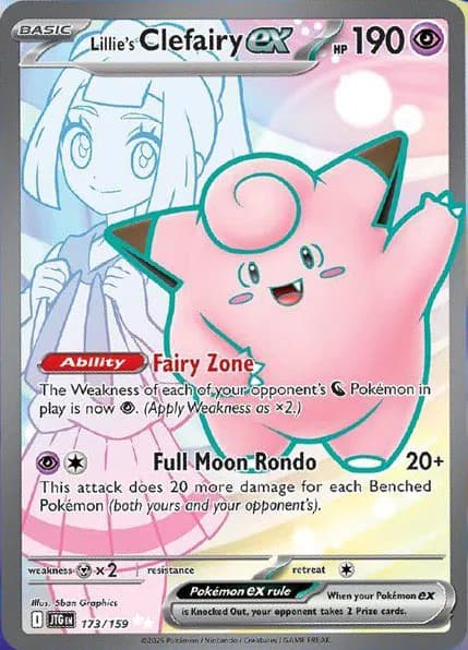 Lillie's Clefairy ex Pokemon card