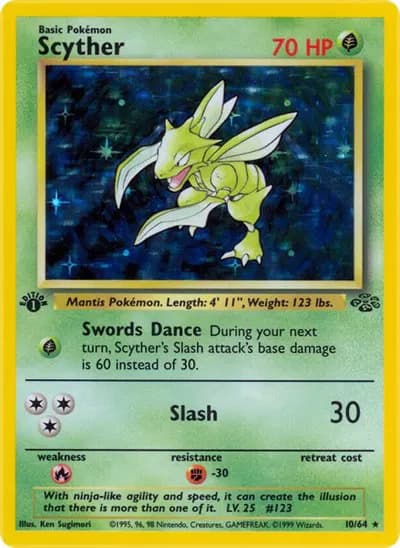Scyther Pokemon card