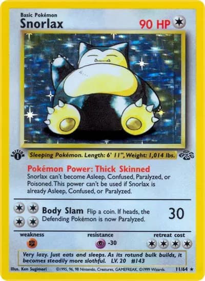 Snorlax Pokemon card