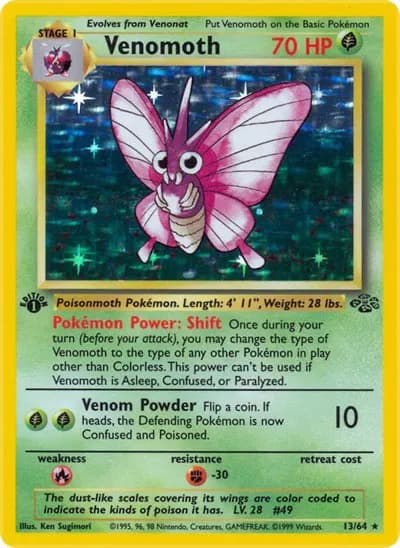 Venomoth Pokemon card