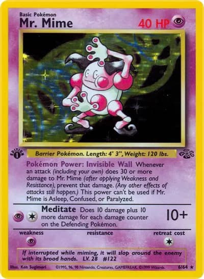 Mr. Mime Pokemon card