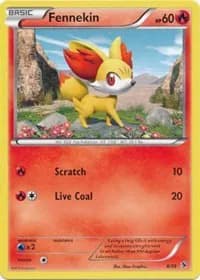 Fennekin Pokemon card