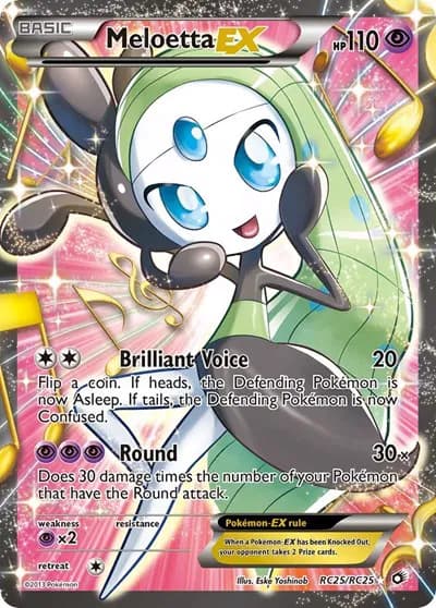 Meloetta EX (Full Art) Pokemon card