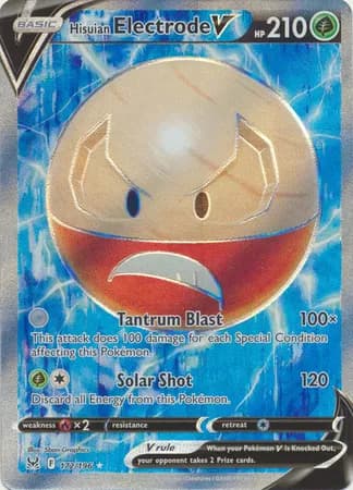 Hisuian Electrode V (Full Art) Pokemon card