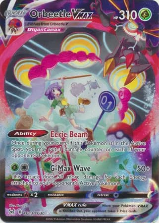 Orbeetle VMAX Pokemon card