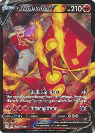 Centiskorch V Pokemon card