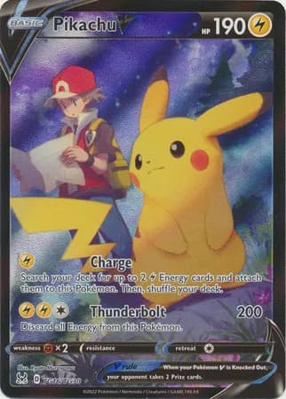 Pikachu V Pokemon card