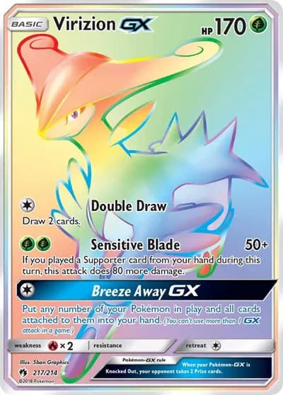 Virizion GX (Secret) Pokemon card