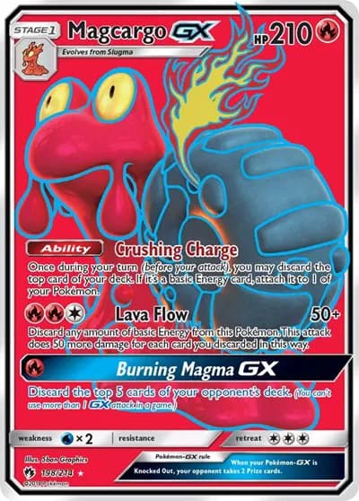 Magcargo GX (Full Art) Pokemon card