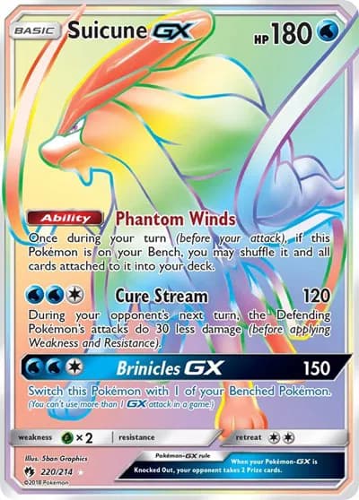 Suicune GX (Secret) Pokemon card