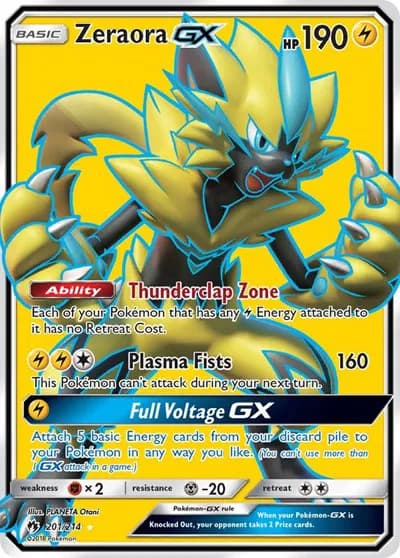 Zeraora GX (Full Art) Pokemon card