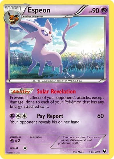 Espeon Pokemon card