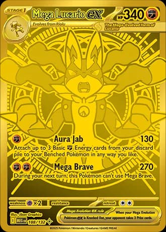 Mega Lucario ex Pokemon card