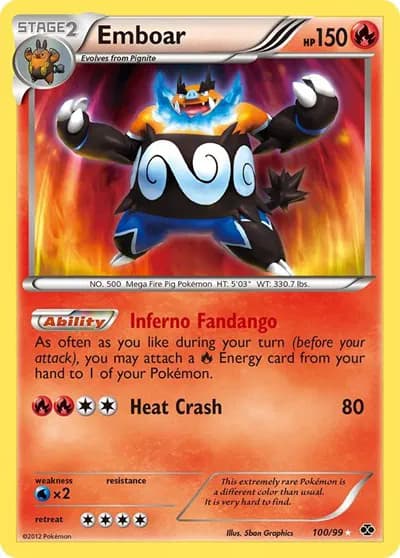 Emboar Pokemon card