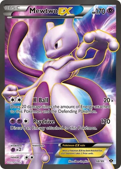 Mewtwo EX (98 Full Art) Pokemon card