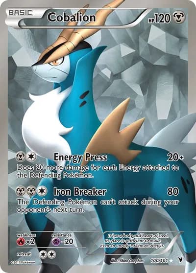 Cobalion (100 Full Art) Pokemon card