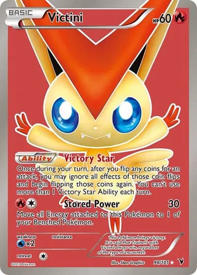 Victini (98 Full Art) Pokemon card